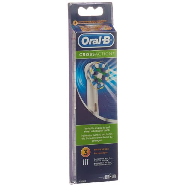 Końcówki do szczoteczki Oral-B CrossAction 3 szt