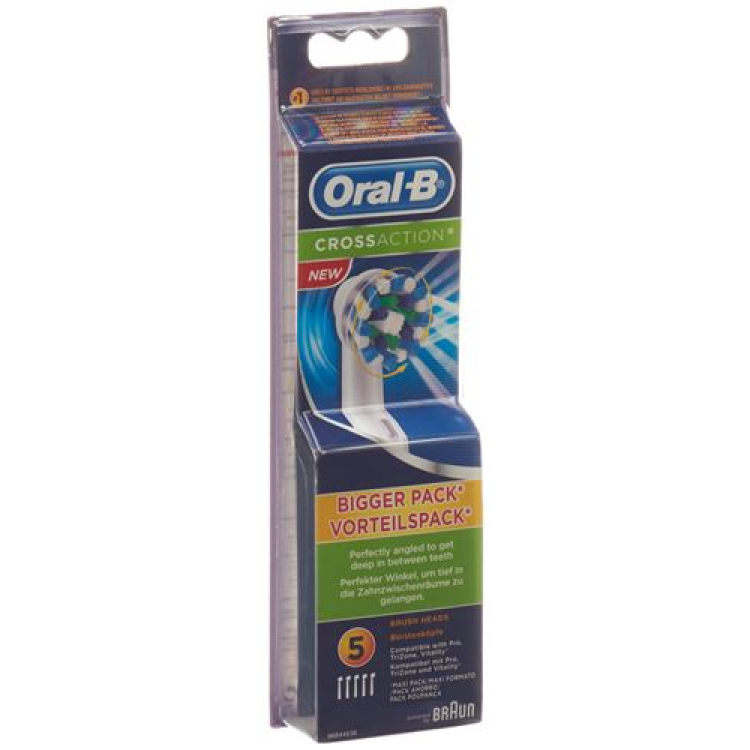 Oral-B CrossAction børstehoveder 5 stk