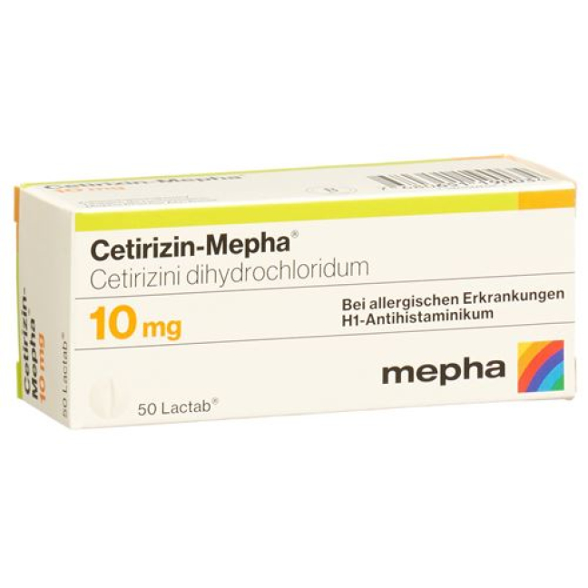 Cétirizine Mepha Lactab 10 mg 50 pcs