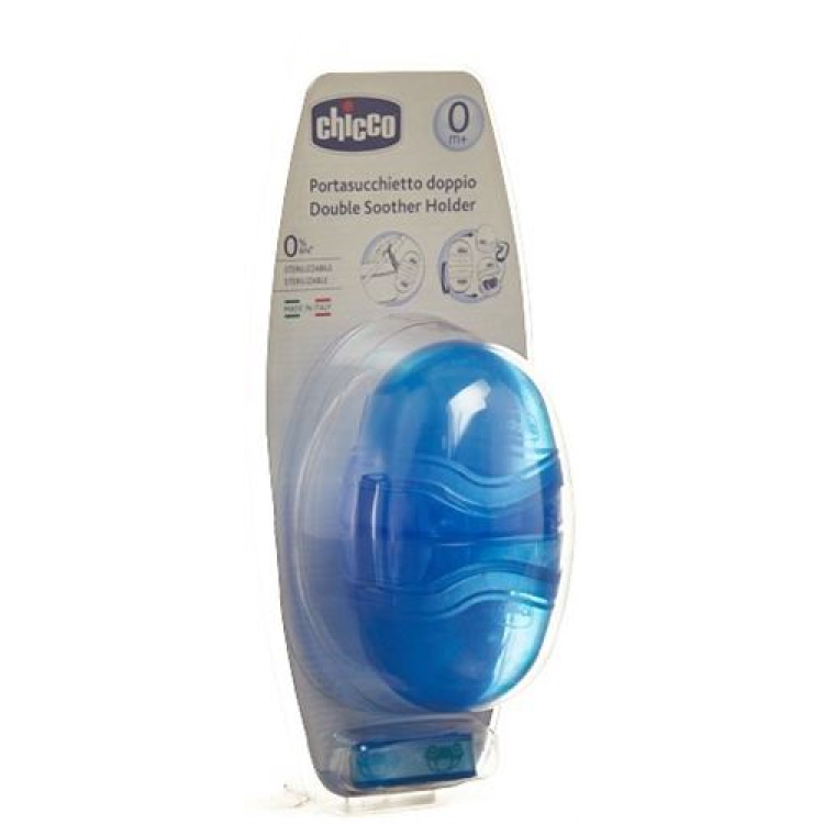 Chicco caixa protectora de tetinas AZUL 0m+