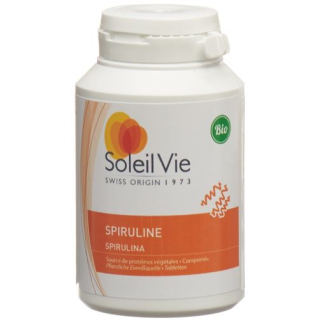 Soleil Vie Spiruline Tabl 500 mg de culture d'eau biologique 1