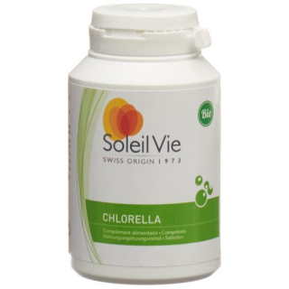 Soleil Vie Chlorella 500 mg comprimidos de hidroponia orgânica 180 unid.