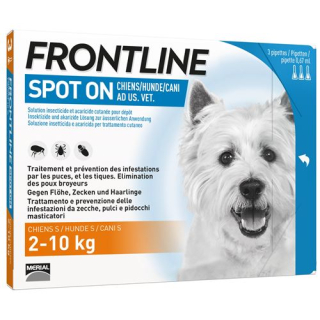 Frontline Spot On Dog S List D 3 x 0.67ml