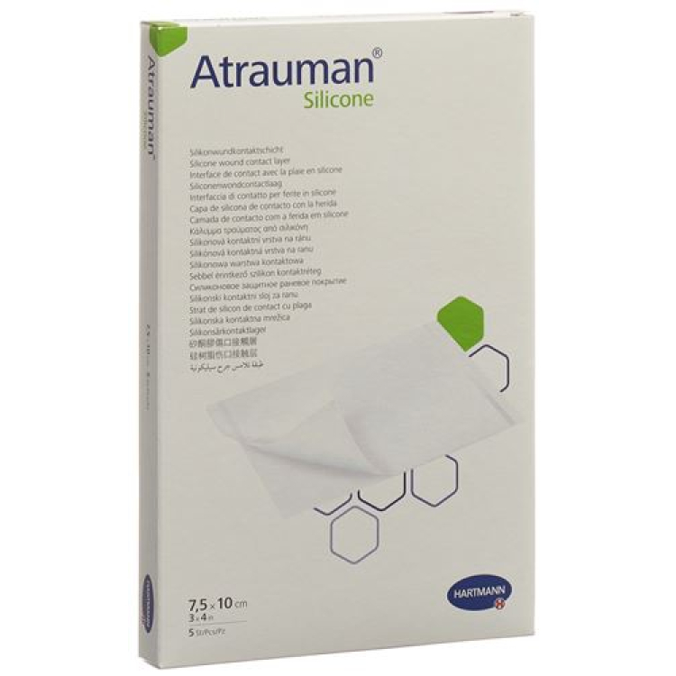 Atrauman Silicone 7,5x10cm steriilne 5 tk