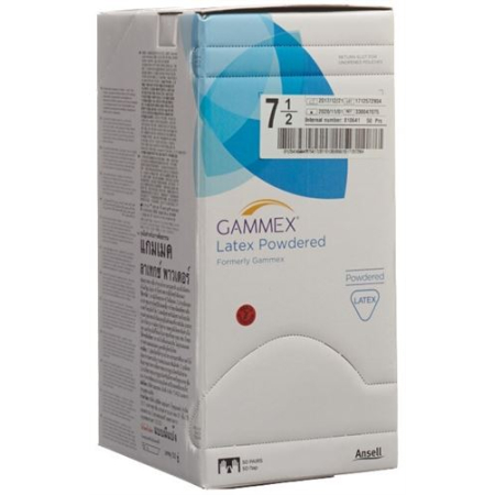 Gammex 7½ latekso chirurginės pirštinės, 50 porų