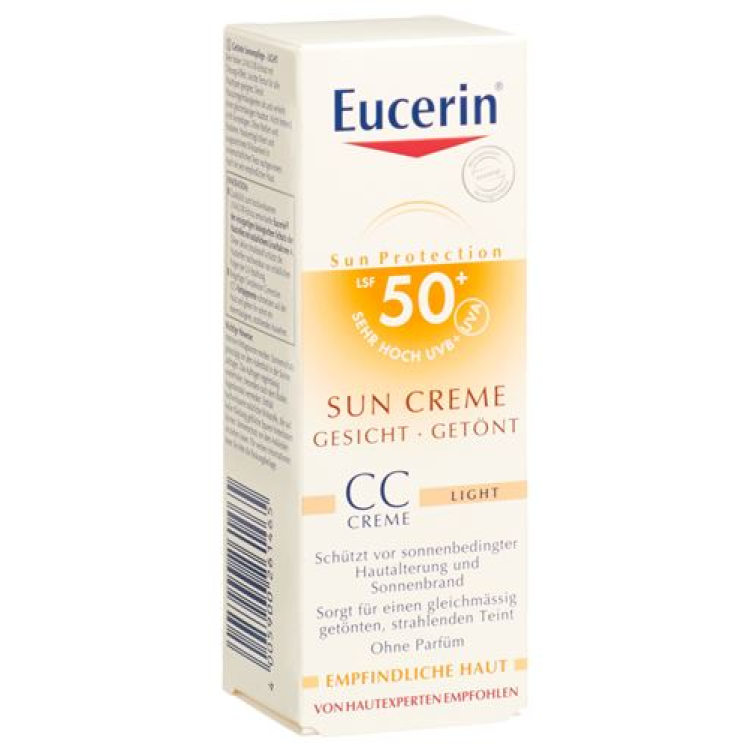 Sun Eucerin cream tinted light SPF 50+ 50 ml