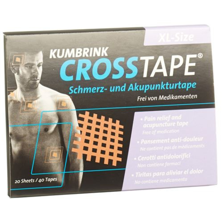 Crosstape pain acupuncture tape XL 40 pcs