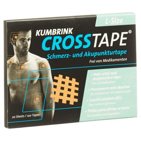 Cross Tape Tape pain acupuncture L 120 pcs - Beeovita