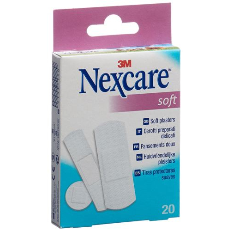 3M Nexcare patch Soft Strips assorted 20 pcs