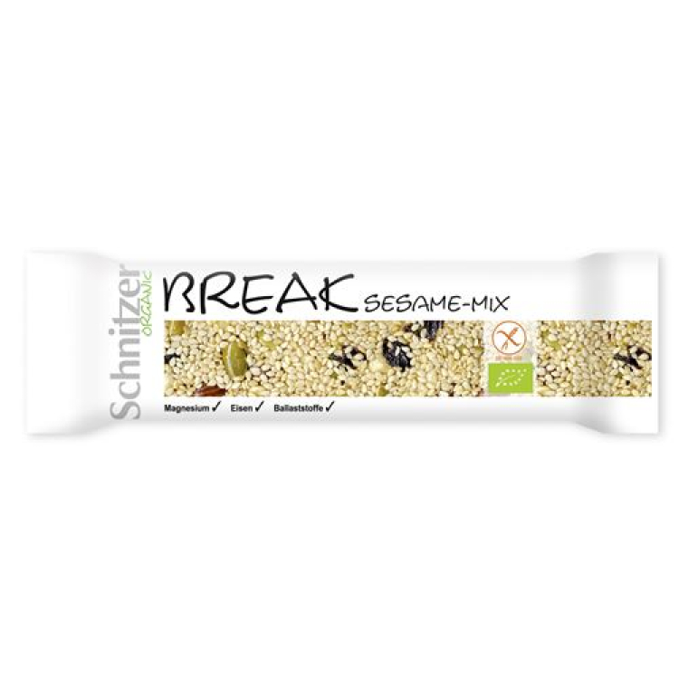 Schnitzer Bio Break Sesame mix bar 24 x 40 g