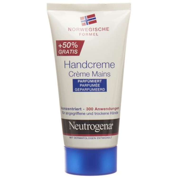 Neutrogena קרם ידיים מבושם 50 מ"ל + 50% חינם 75 מ"ל