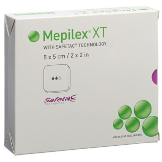 Mepilex Safetac XT 5x5cm estéril 5 uds