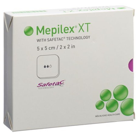 Mepilex Safetac XT 5x5cm stérile 5 pièces