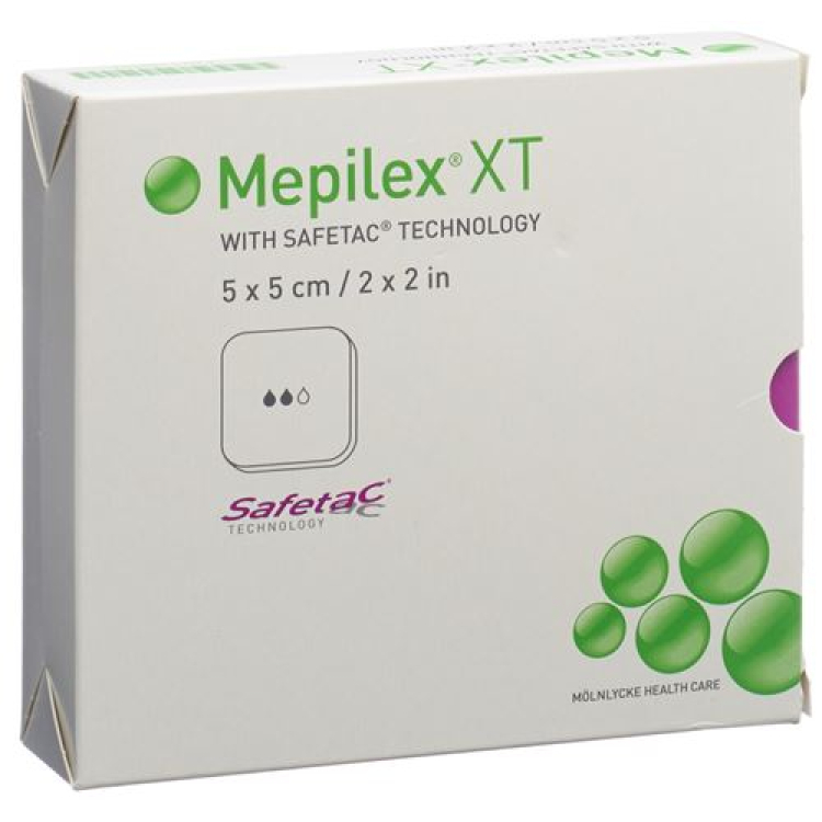 Mepilex Safetac XT 5x5cm стерильді 5 дана