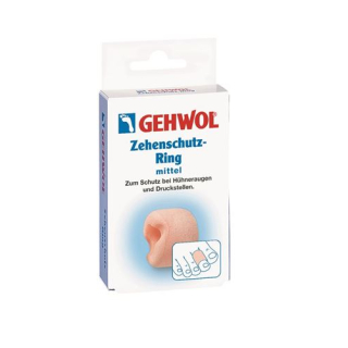 Gehwol anel de proteção de dedo do pé médio 2 unid.