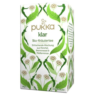 Pukka tea bio clear btl 20 片