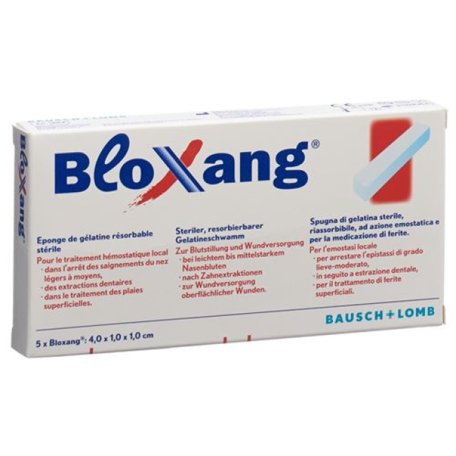 BloXang sterile absorbable gelatin sponge strips 5 pcs