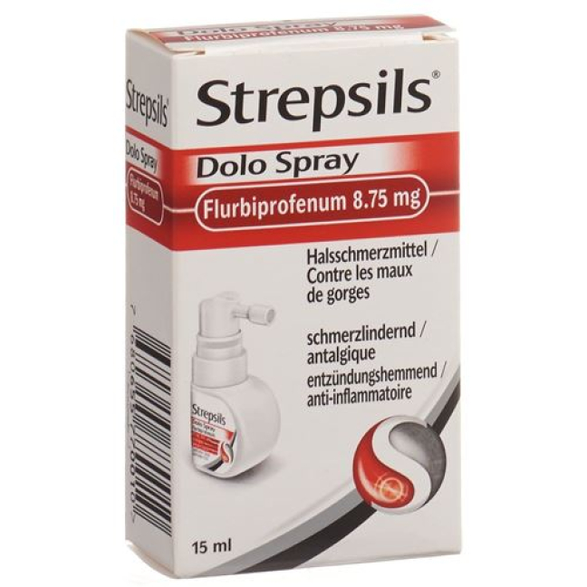 Thuốc xịt Strepsils Dolo flurbiprofen Fl 15 ml
