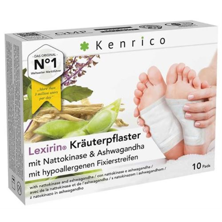 Kenrico Herbal Plaster Nattokinase Ashwagandha 10 pcs