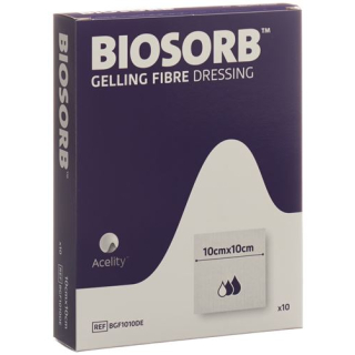 BIOSORB GELLING FIBER gel fiber wound dressing 10x10cm 10 pcs