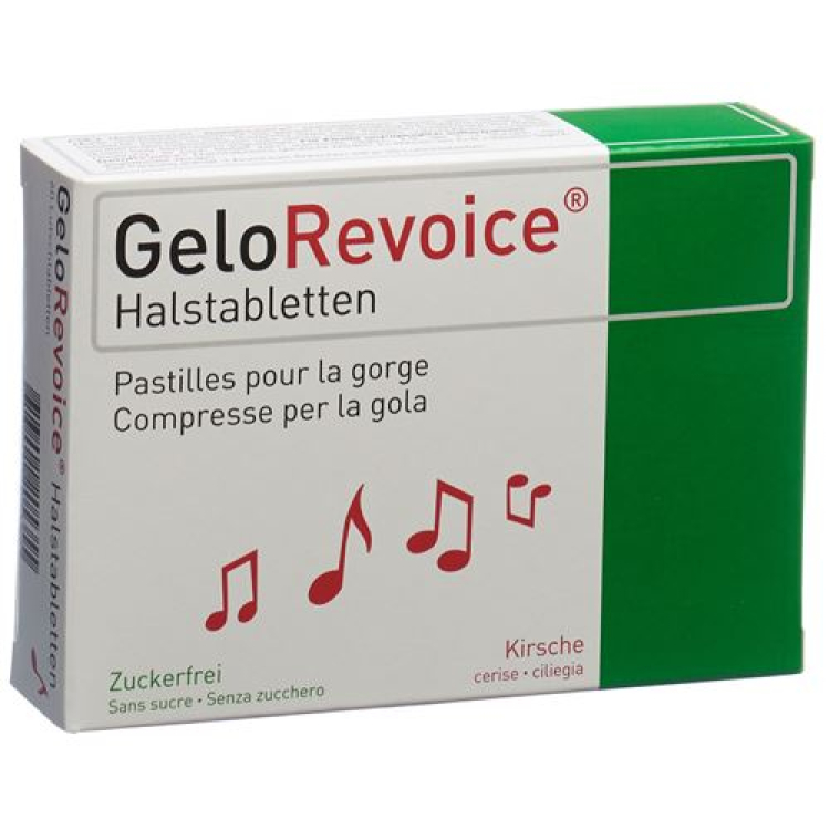 GeloRevoice keelpastilles kersen-menthol 60 st