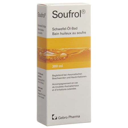 Soufrol Sulfur Oil Bath: Soothing Relief for Rheumatic Complaints and Skin Irritations