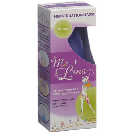 Me Luna Menstrual Cup Sport L Ring Blue-Purple