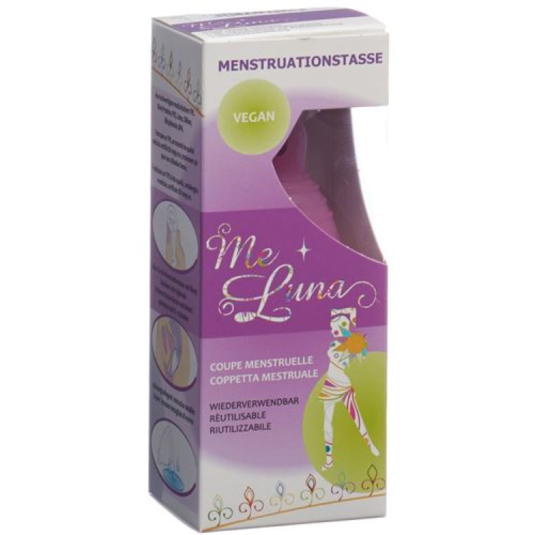 Me Luna Menstruationstasse Soft Shorty L Ring Rosa