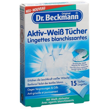 Dr Beckmann active and white cloths 15 pcs