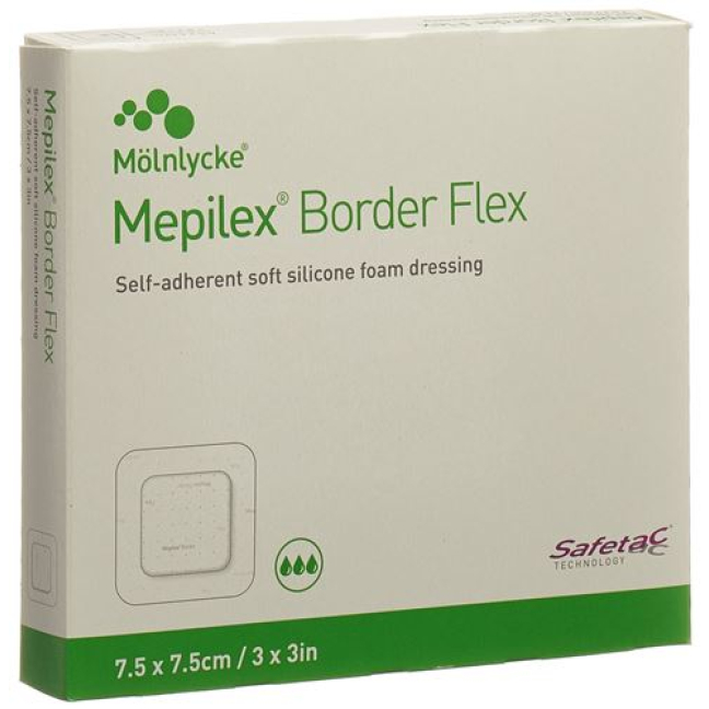Mepilex Border Flex 7.5x7.5cm 5 pcs