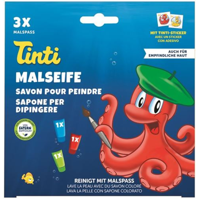 Tinti painting soap 3-pack German/French/Italian