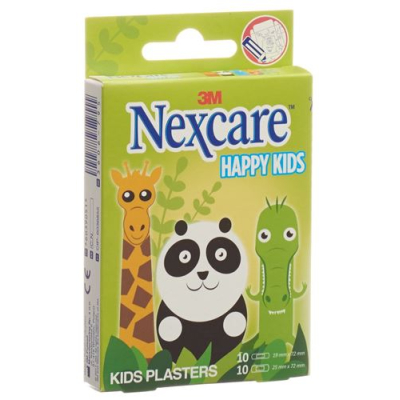 3m nexcare plaster for children happy kids animals 20pcs