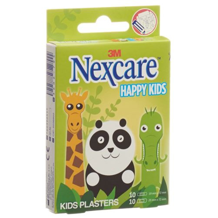 3M Nexcare tinkas vaikams Happy Kids Animals 20 vnt