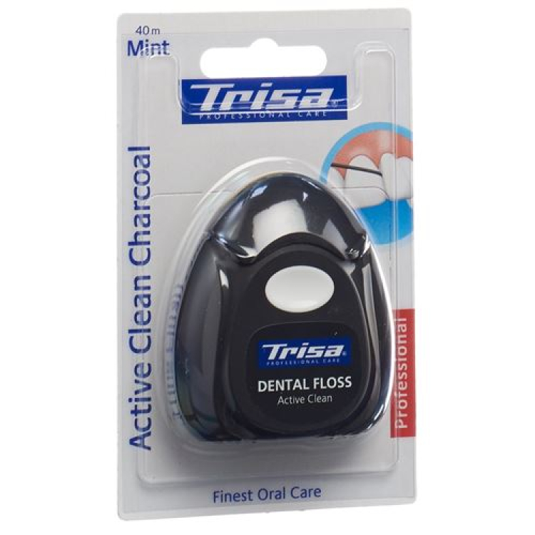 Trisa dental floss ធ្យូងអនាម័យសកម្ម