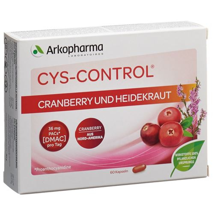 Cys-control cranberry និង heather 60 គ្រាប់