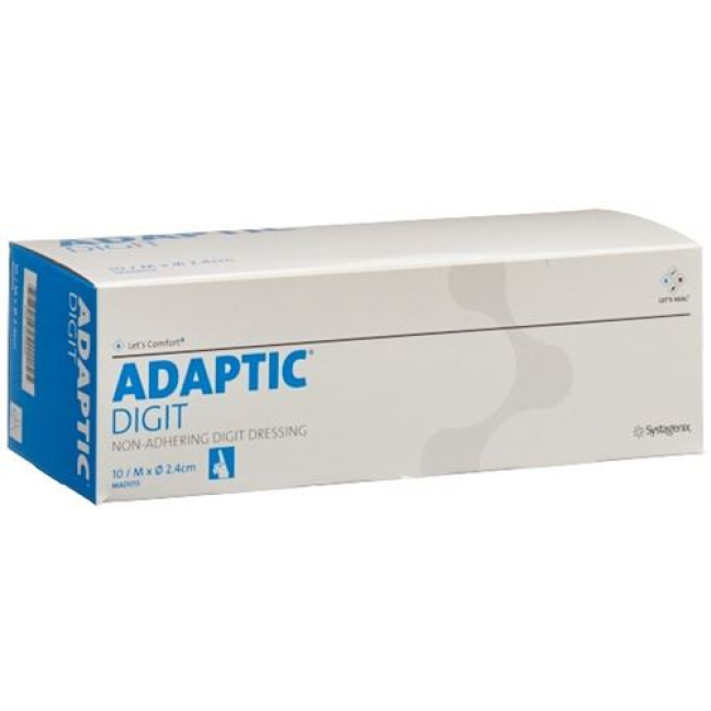 Bandagem de dedo ADAPTIC DIGIT estéril média 10 unid.