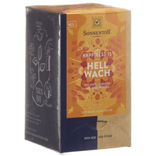 Sonnentor Happiness is Wide Awake Tea Battalion 18 pièces