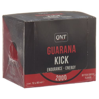 QNT Guarana Kick 2000 shot Guarana kofeín + 12 x 80 ml