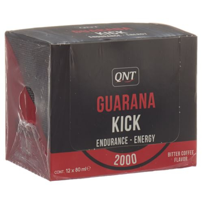 QNT Guarana Kick 2000 shot Guarana καφεΐνη + 12 x 80 ml