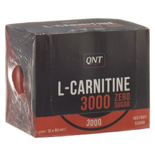 QNT L-קרניטין 3000 מ"ג זריקה 12 על 80 מ"ל
