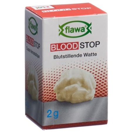 Flawa Algodón hemostático vidrio esterilizado 2 g
