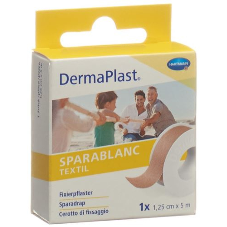 Textilie DermaPlast Sparablanc 1,25cmx5m barva kůže