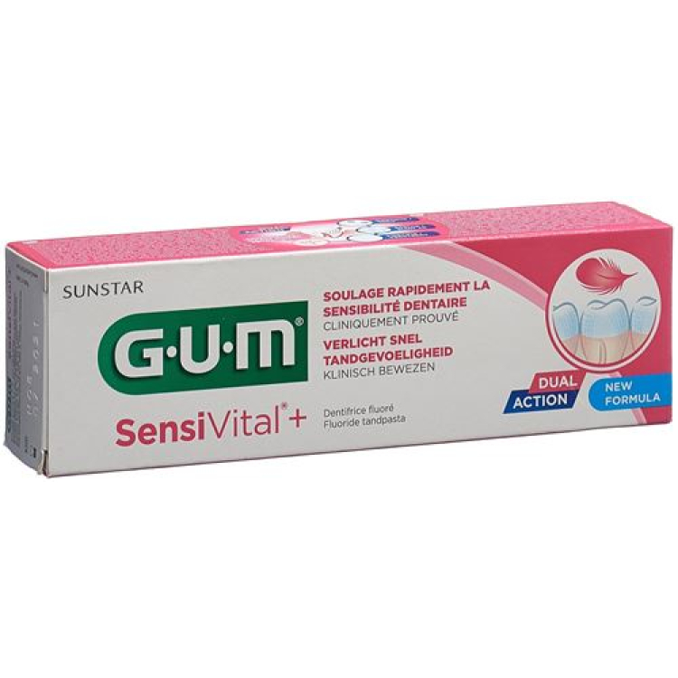 GUM SUNSTAR Sensi Vital tish pastasi + Tb 75 ml