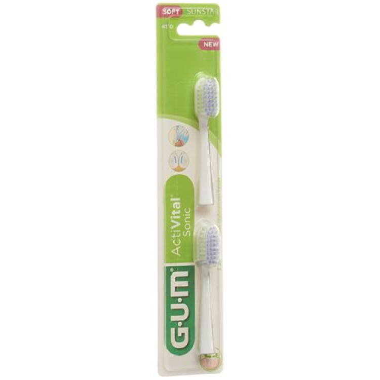 GUM SUNSTAR Activital Sonic Replacement Brush assorted 2 pcs