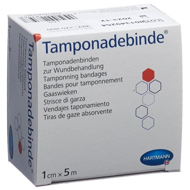 DermaPlast Tamponadebinde 1cmx5m sterilní