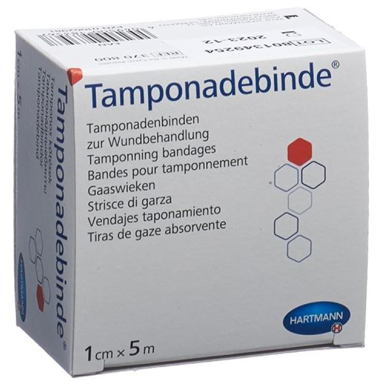 DermaPlast Tamponadebinde 1cmx5m steril