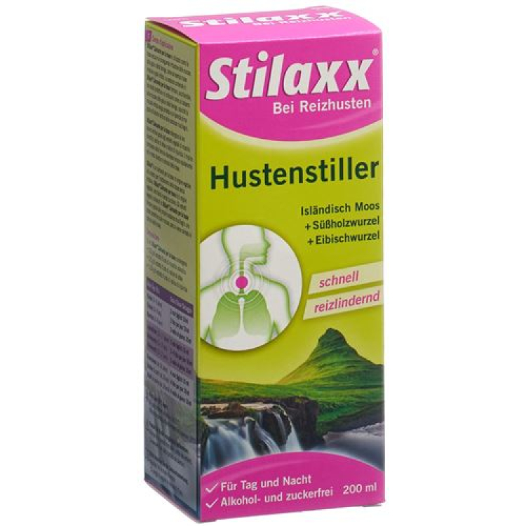 Stilaxx cough suppressants syrup adults Fl 200 ml