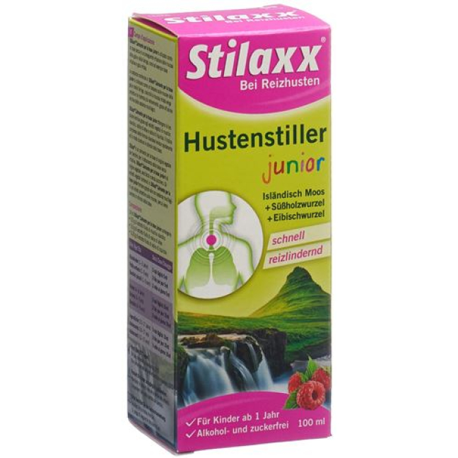 Stilaxx cough suppressant syrup junior bottle 100 ml
