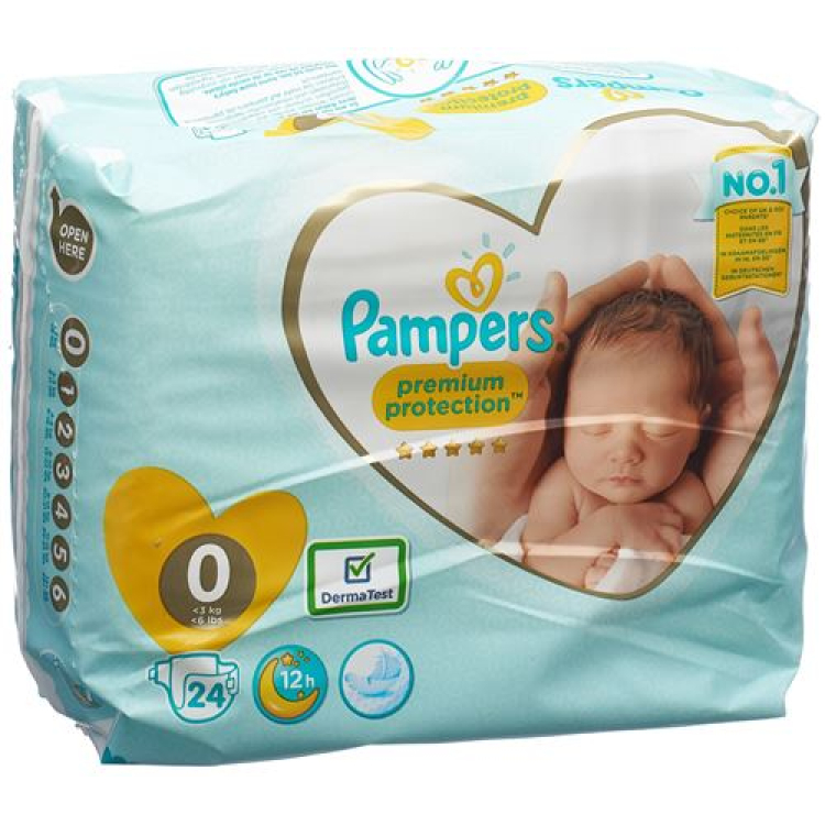 Pampers New Baby Micro 1-2,5 кг пакет за носене 24 бр