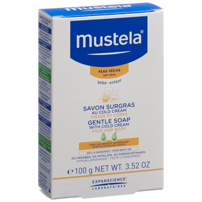 Mustela BB Nachfettende soap with Cold Cream 100g